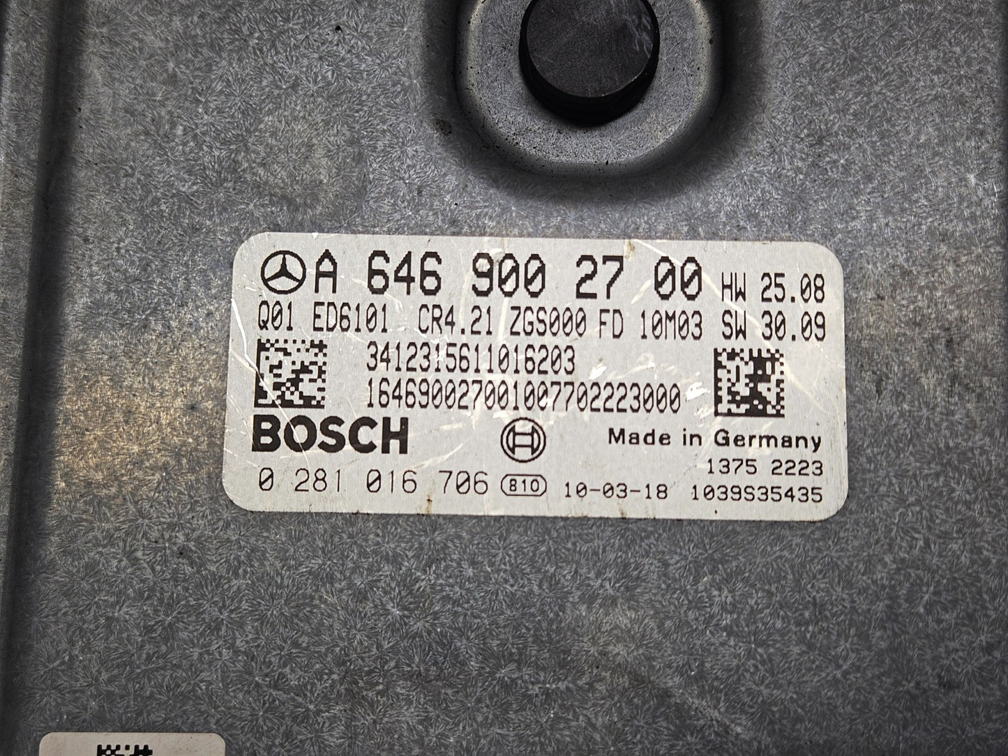 Mercedes Vito Viano Motorsteuergerät A 6469002700 0281016706 EDC16CP31 ♻️